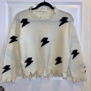 SHEIN Lightning Bolt Sweater